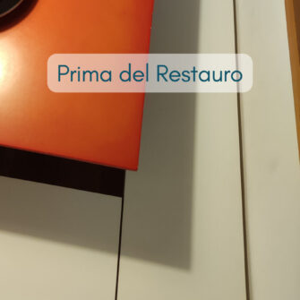 panca prima del restauro