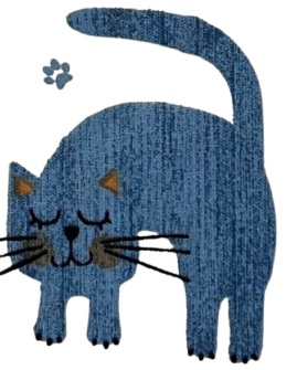 particolare del disegno Gatti Azzurri