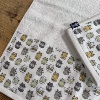 Coppia Asciugamani Gatti Felix