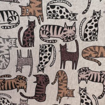 Tessuto Gatti Tigrati