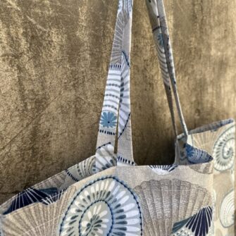 Tote Bag Conchiglie Salinas coordinabile con pochette e beauty case