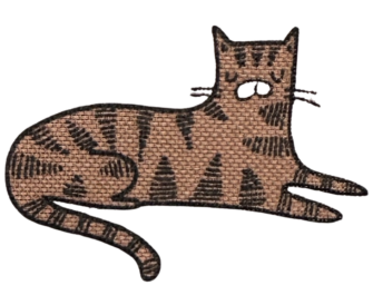 dettaglio tessuto Gatti Tigrati