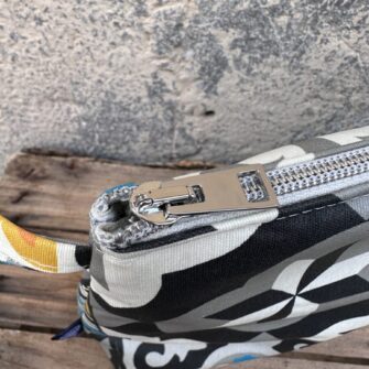 Beauty case Maioliche Cementine con cerniera decorativa e fodera interna