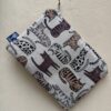 Pochette Gatti Tigrati in cotone con cerniera decorativa