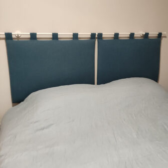 Testata letto imbottita su misura