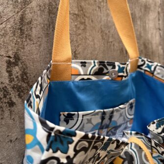 Interno borsa Maioliche Cementine con tasca coordinata