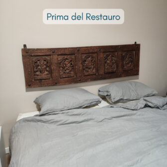 testata cuscini prima del restauro