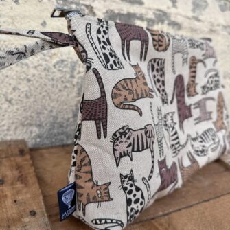 Beauty case coordinato Gatti Tigrati