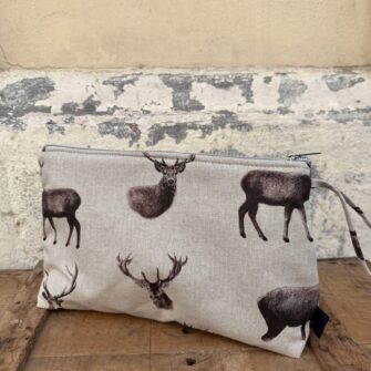 Beauty case Cervi Brown coordinabile con tote bag e pochette