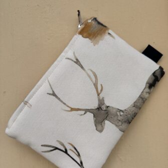 Set coordinato Pochette, Tote Bag e Beauty Case Cervi Acquerello