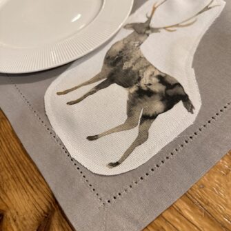 Tovaglietta Americana Cervi Acquerello