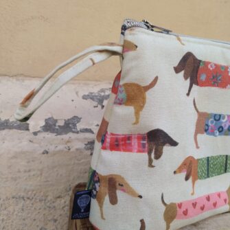 Beauty case coordinato Cani Bassotti