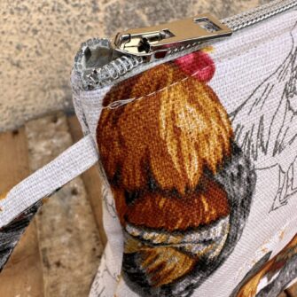 Beauty case coordinato Galli e Galline