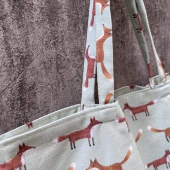 Set tote bag pochette beauty case Volpi in cotone