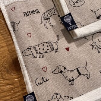 Coppia Asciugamani Cani Love