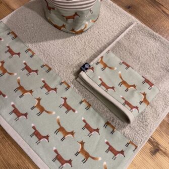 Cestino double face Volpi in cotone