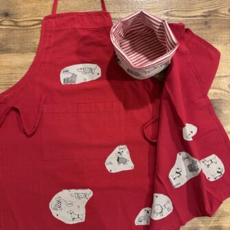 Coordinato Linea Cucina Cani Love Trama e Ordito Tessuti