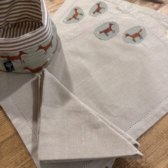 Coordinato Linea Tavola Volpi Trama e Ordito Tessuti