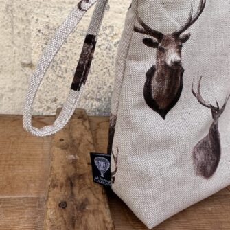 Beauty case Cervi Brown con cerniera decorativa e fodera interna