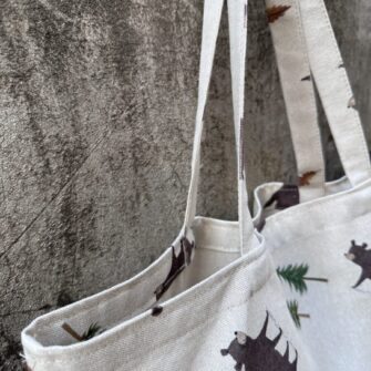Tote bag Orsi in tessuto cotone made in Italy