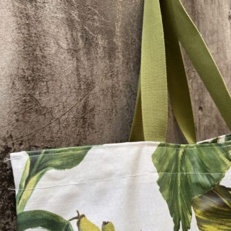 Borsa in tessuto impermeabile Banane made in Italy