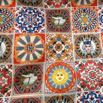 Tessuto Maioliche di Sicilia