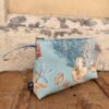 Beauty case in tessuto Corallo Caribe in cotone stampato
