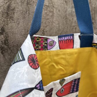 Interno borsa Pesci Colorati con tasca coordinata