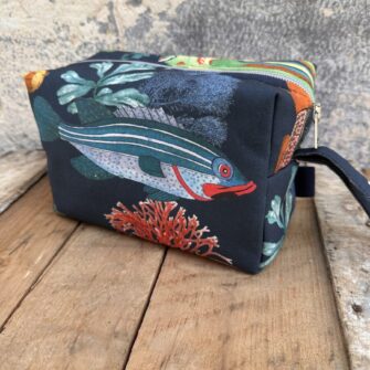 Trousse Pesci Capri coordinabile con borsa, pochette e beauty case