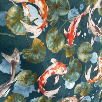 Tessuto Carpa Koi