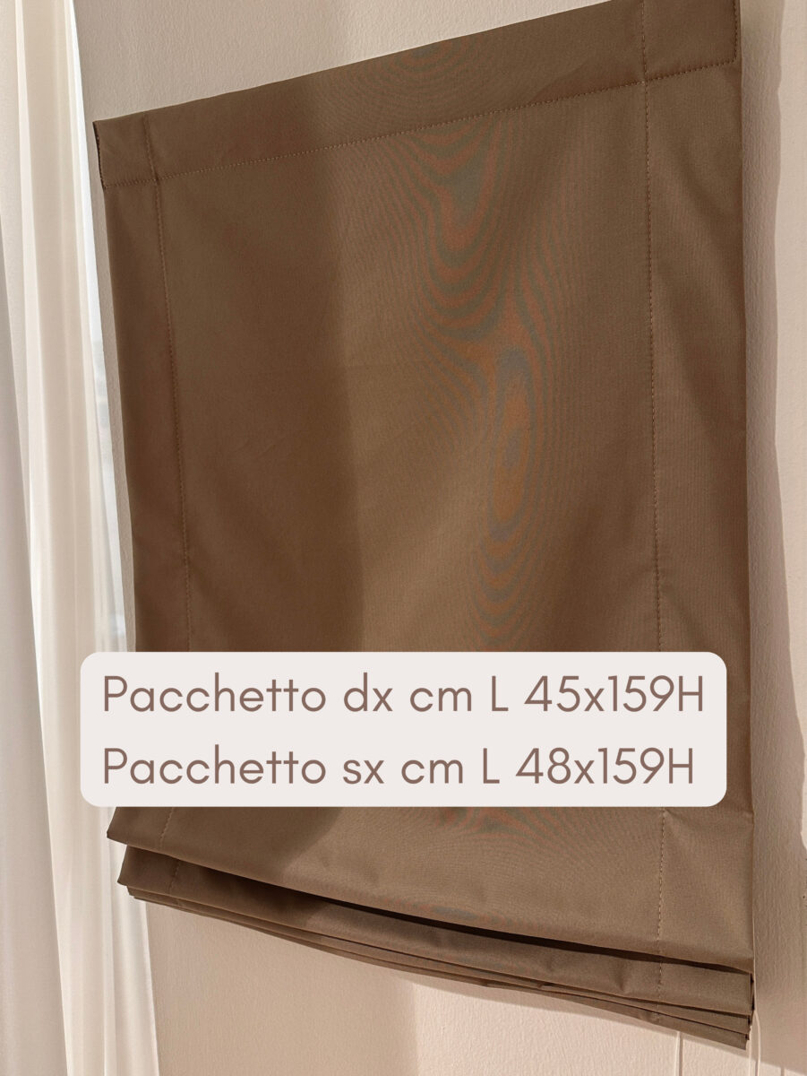 Coppia di tende a pacchetto a vetro oscuranti (3) Coppia di tende a pacchetto a vetro oscuranti misure