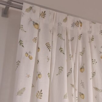 Tenda lino stampa limoni