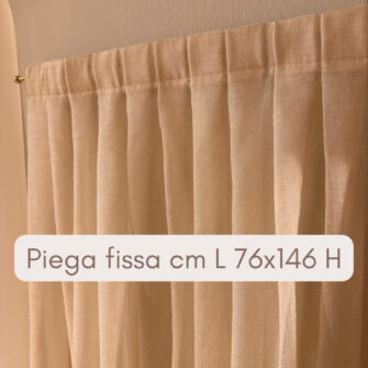 Tenda a Vetro Garza Naturale Piega Fissa misure