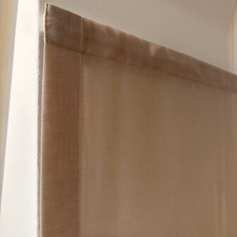 Tenda a pannello a vetro effetto lino