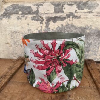 Cestino in Tessuto Giardino Fiorito