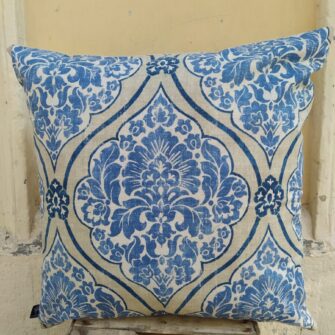 Federa Copricuscino Damasco Zufi Blu