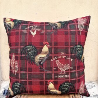 Federa Copricuscino Galli Rooster
