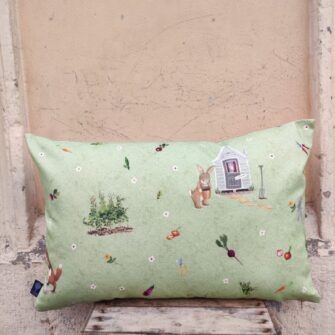 Federa Copricuscino Mister Rabbit Giardino