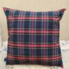 Federa Copricuscino Scozzese Tartan Blu