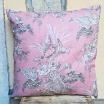 Federa Copricuscino Toile Montbrison Rosa