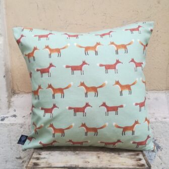 Federa Copricuscino Volpi Verde