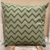 Federa Copricuscino Zig Zag Verde