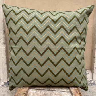 Federa Copricuscino Zig Zag Verde