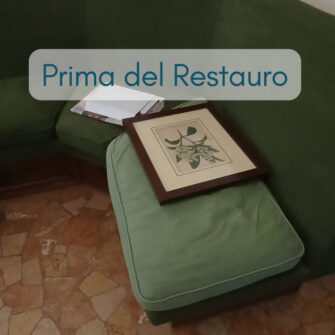 panca prima del restauro