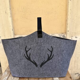 Cesto Grande in Feltro Antracite