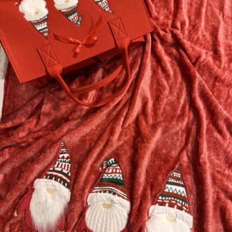 Il Plaid Gnomi con borsa in feltro