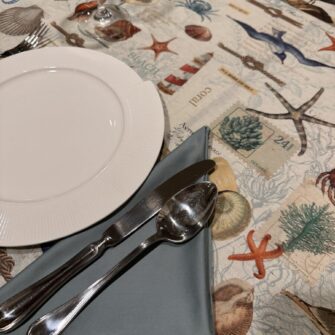Tovaglia Antimacchia Mare Gabbiani