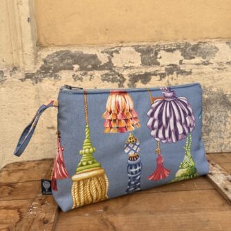 Beauty case in tessuto Nappe Versailles in cotone stampato