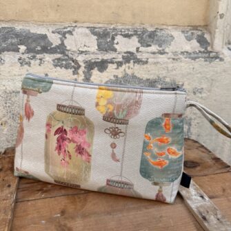 Beauty case Lanterne con cerniera decorativa e taschina interna