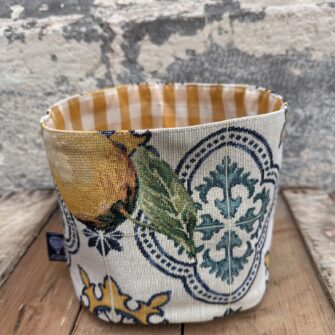 Cestino in Tessuto Limoni Amalfi